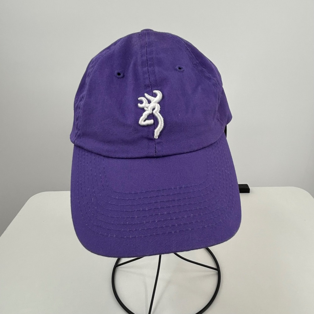 Browning Purple Cotton Buckmark Logo Adjustable Baseball Cap Hat OSFM Outdoor